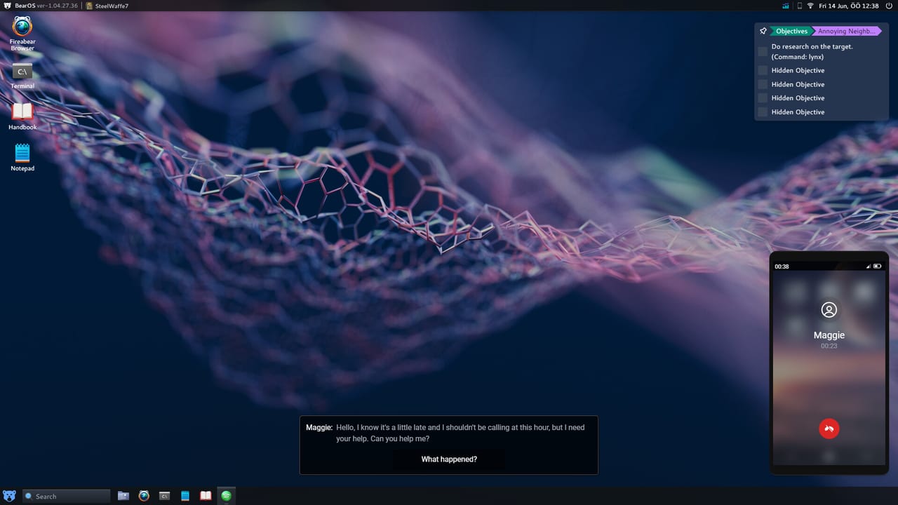 HackHub desktop interface